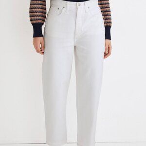 Madewell High Rise The Balloon Jean Tile White Size 29